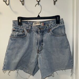 Levi’s comfort fit distressed jean shorts